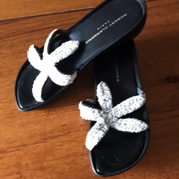 Robert Clergerie beaded sandals - Picture 1 of 3